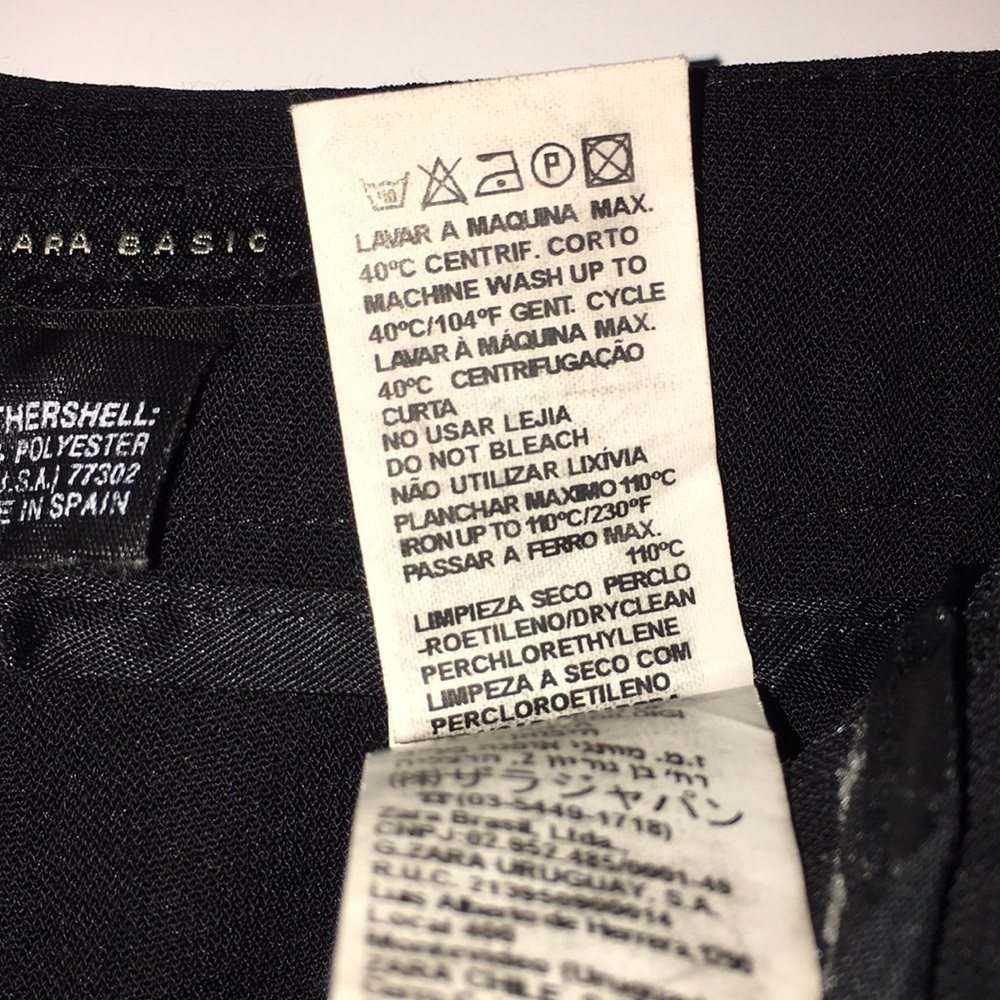 Zara Fall/ Winter Basic Pants Size 8 - image 4